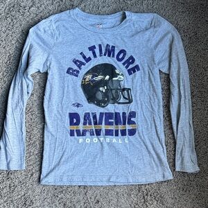 NFL Baltimore Ravens Gray Long Sleeve Tee